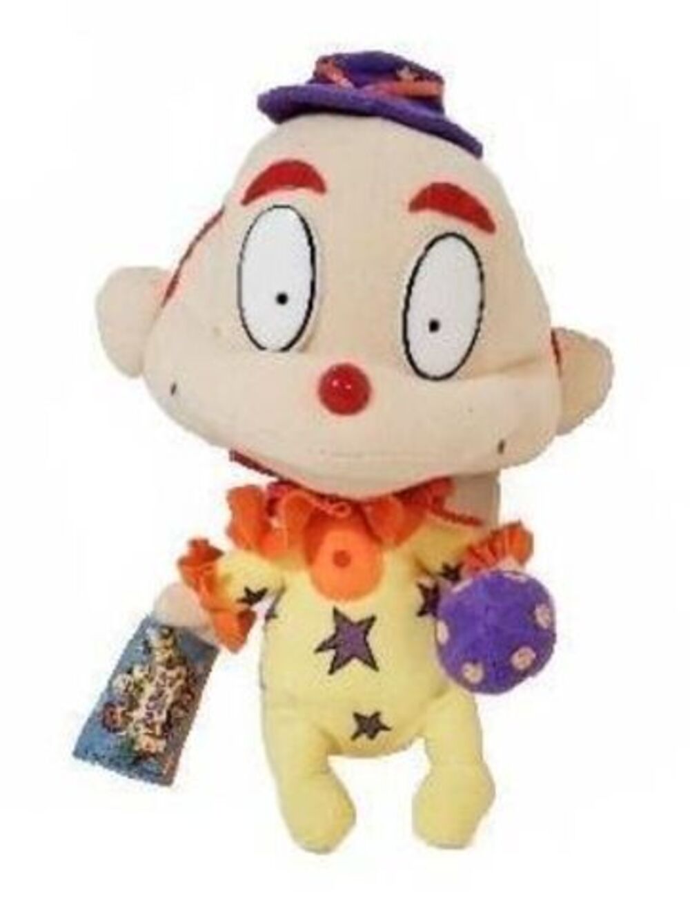 Rugrats Dil Pickle Plush Cloth Doll Clown Nickelodeon Baby 7.25"